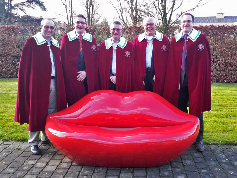 v.l.: Volker Knipser, Jürgen Düringer, Hansjörg Rebholz, Rainer Bergdolt, Jan Eymael