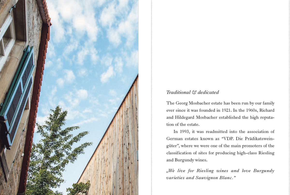 Winery brochure